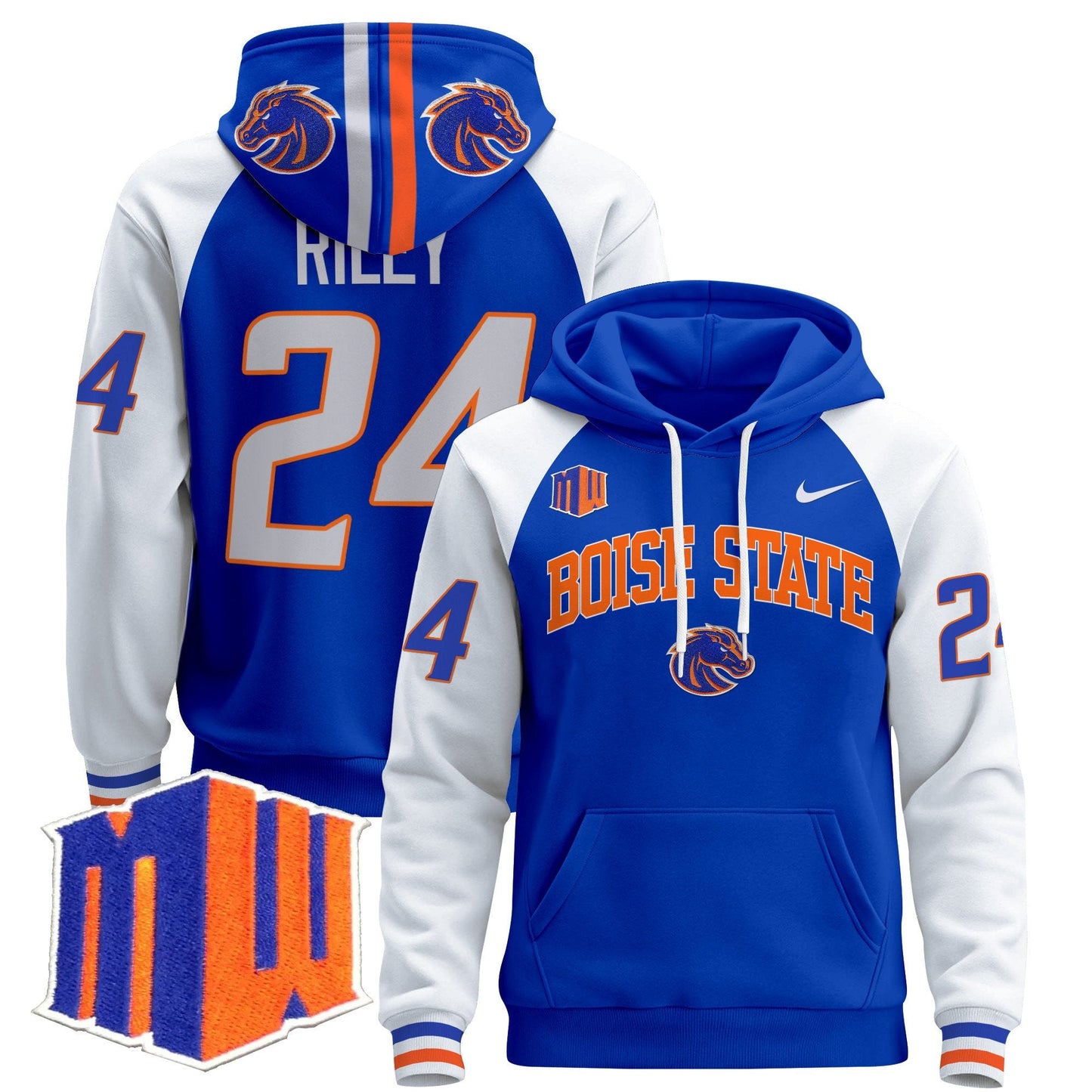 Boise State Broncos 2024 Pullover Hoodie V3