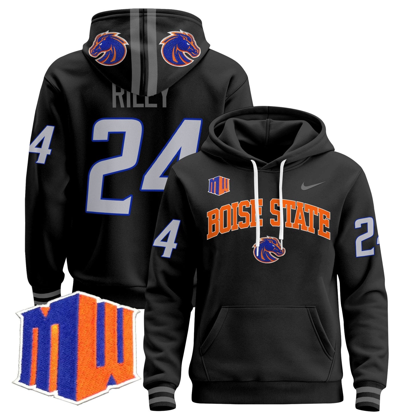Boise State Broncos 2024 Pullover Hoodie V3