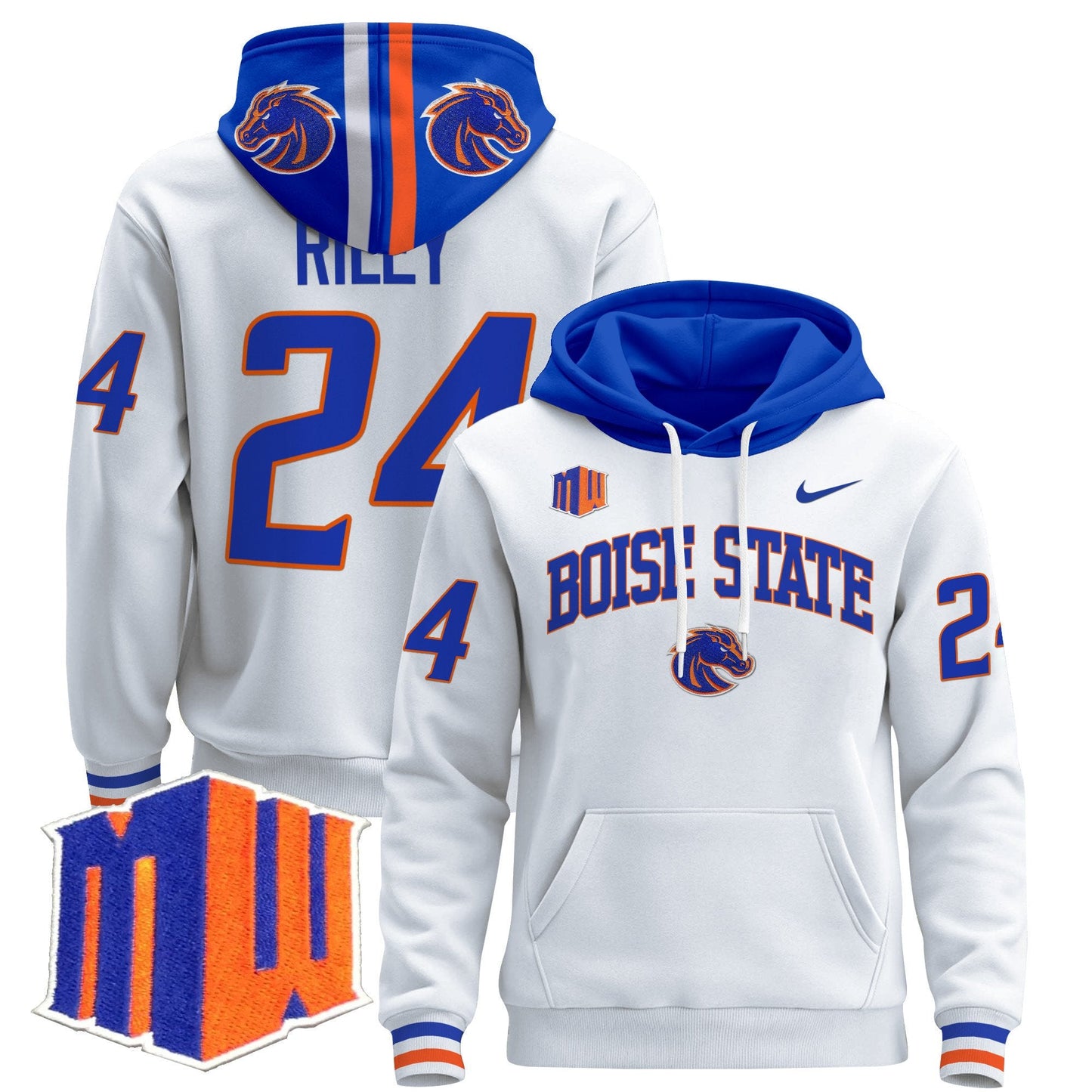 Boise State Broncos 2024 Pullover Hoodie V3