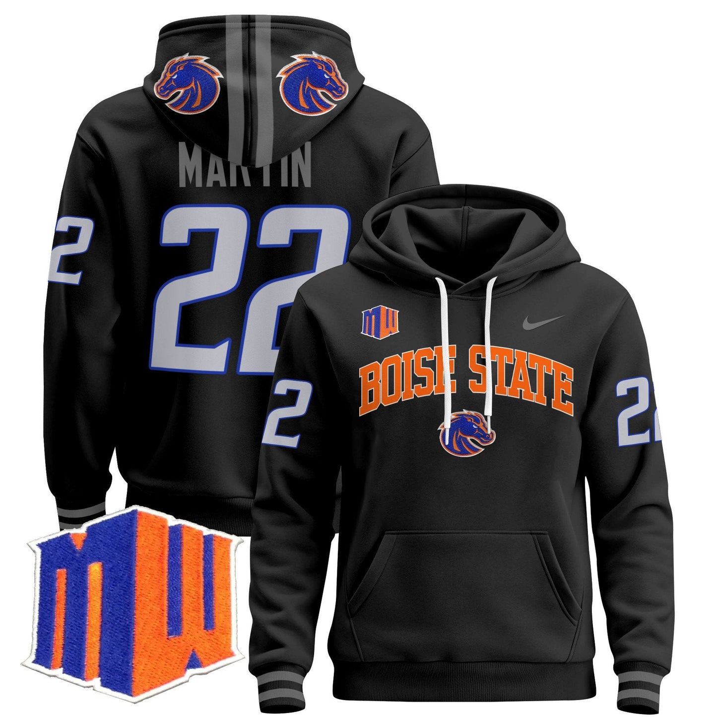 Boise State Broncos 2024 Pullover Hoodie V3