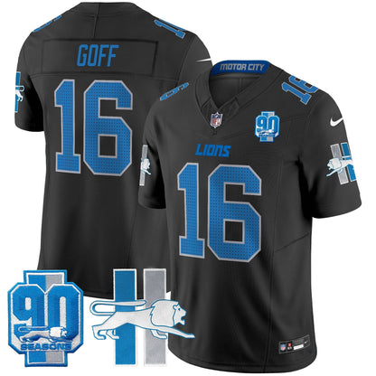 Detroit Lion 1946 Throwback Vapor Limited Jersey - All Stitched