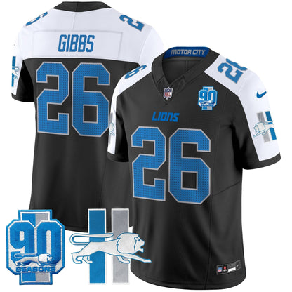 Detroit Lion 1946 Throwback Vapor Limited Jersey - All Stitched