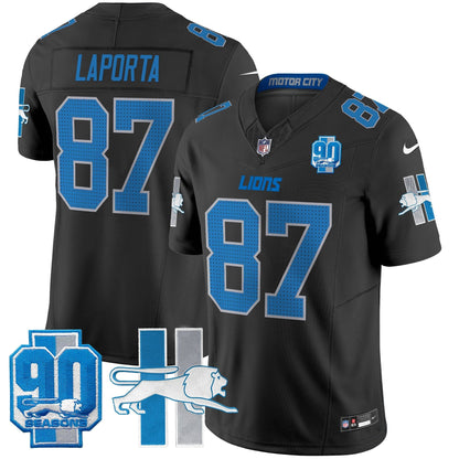 Detroit Lion 1946 Throwback Vapor Limited Jersey - All Stitched