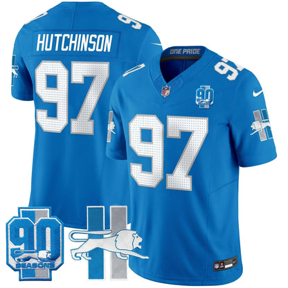 Detroit Lion 1946 Throwback Vapor Limited Jersey - All Stitched