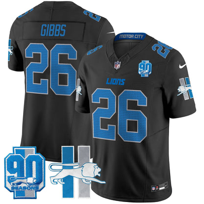 Detroit Lion 1946 Throwback Vapor Limited Jersey - All Stitched