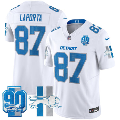 Detroit Lion 1946 Throwback Vapor Limited Jersey - All Stitched