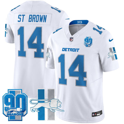 Detroit Lion 1946 Throwback Vapor Limited Jersey - All Stitched