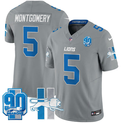 Detroit Lion 1946 Throwback Vapor Limited Jersey - All Stitched