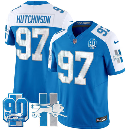 Detroit Lion 1946 Throwback Vapor Limited Jersey - All Stitched