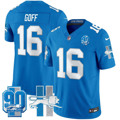 Detroit Lion 1946 Throwback Vapor Limited Jersey - All Stitched