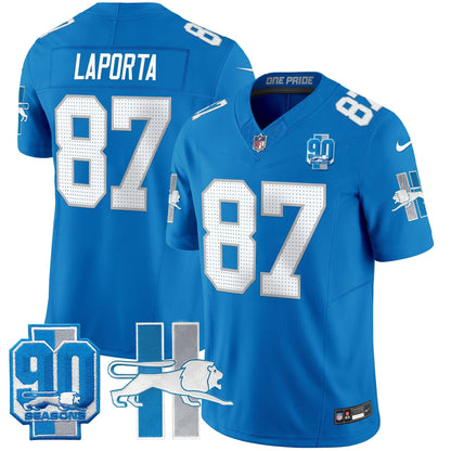 Detroit Lion 1946 Throwback Vapor Limited Jersey - All Stitched