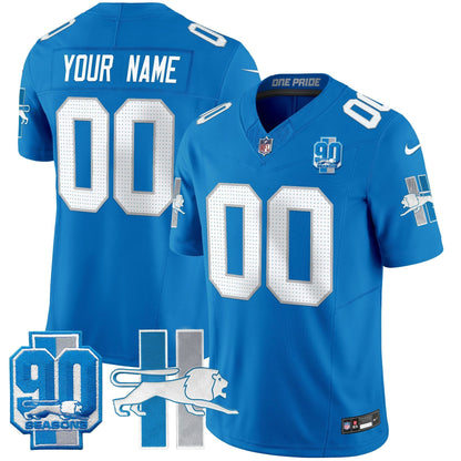 Detroit Lion 1946 Throwback Vapor Limited Custom Jersey - All Stitched