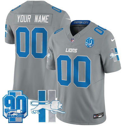 Detroit Lion 1946 Throwback Vapor Limited Custom Jersey - All Stitched
