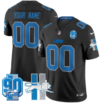 Detroit Lion 1946 Throwback Vapor Limited Custom Jersey - All Stitched