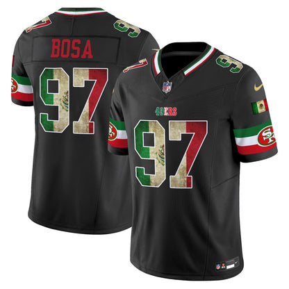 Men's 49ers Mexico Vapor Limited Jersey V4 - All Stitched