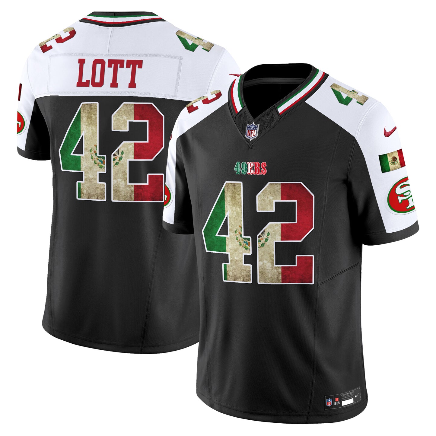 Men's 49ers Mexico Vapor Limited Jersey V4 - All Stitched