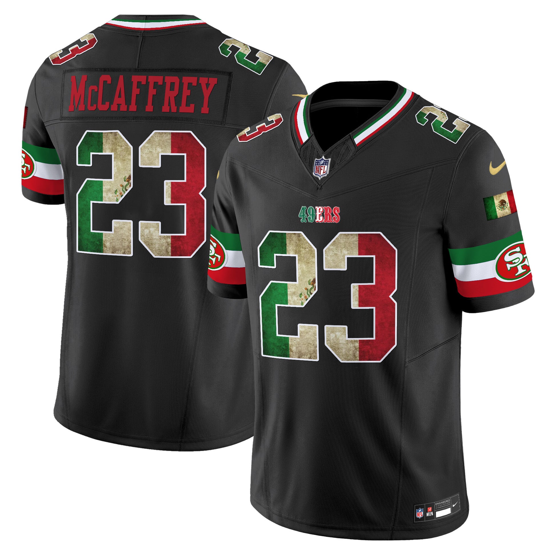 Men's 49ers Mexico Vapor Limited Jersey V4 - All Stitched