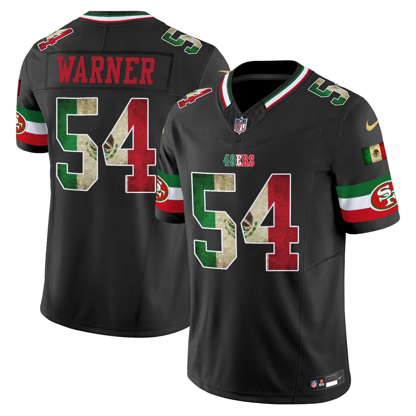 Men's 49ers Mexico Vapor Limited Jersey V4 - All Stitched
