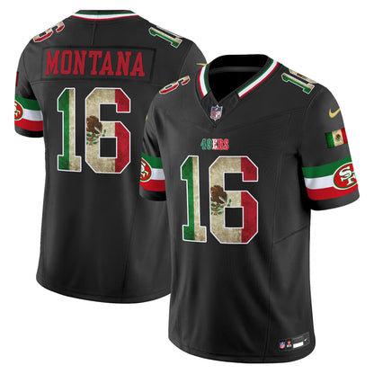 Men's 49ers Mexico Vapor Limited Jersey V4 - All Stitched