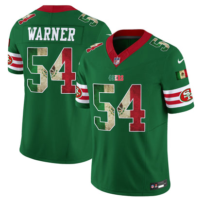 Men's 49ers Mexico Vapor Limited Jersey V4 - All Stitched