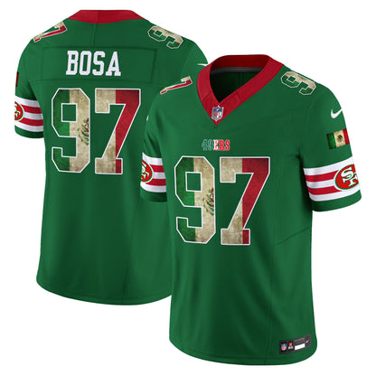 Men's 49ers Mexico Vapor Limited Jersey V4 - All Stitched