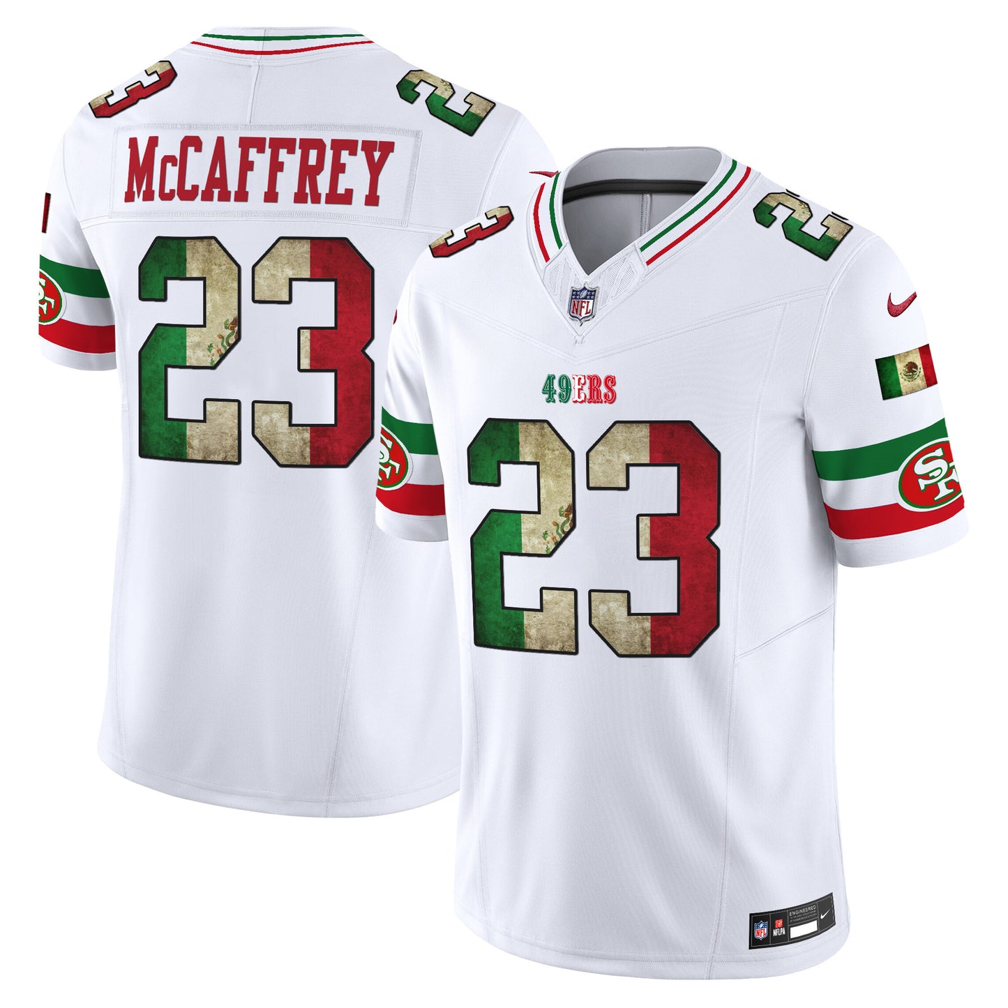 Men's 49ers Mexico Vapor Limited Jersey V4 - All Stitched