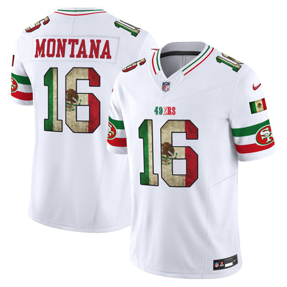 Men's 49ers Mexico Vapor Limited Jersey V4 - All Stitched