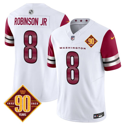 Men's Washington Commanders 90th Anniversary Vapor Limited Jersey V4 - All Stitched