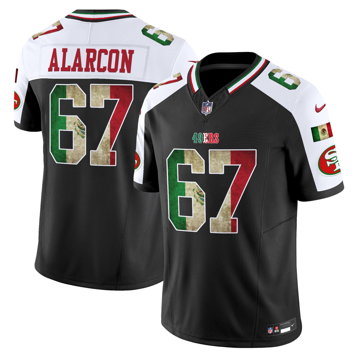 Men's 49ers Mexico Vapor Limited Jersey V4 - All Stitched