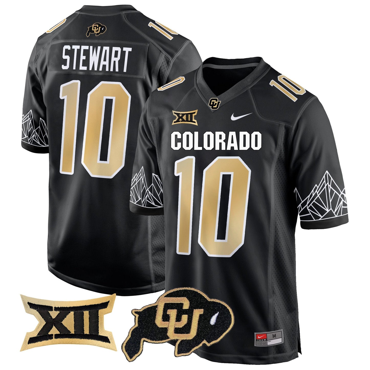 Colorado Buffaloes Big 12 XII Patch Game Jersey - All Stitched