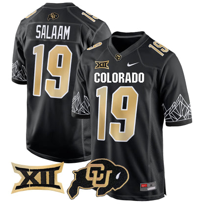 Colorado Buffaloes Big 12 XII Patch Game Jersey - All Stitched