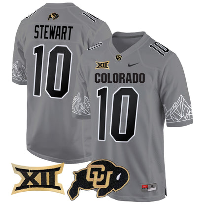Colorado Buffaloes Big 12 XII Patch Game Jersey - All Stitched