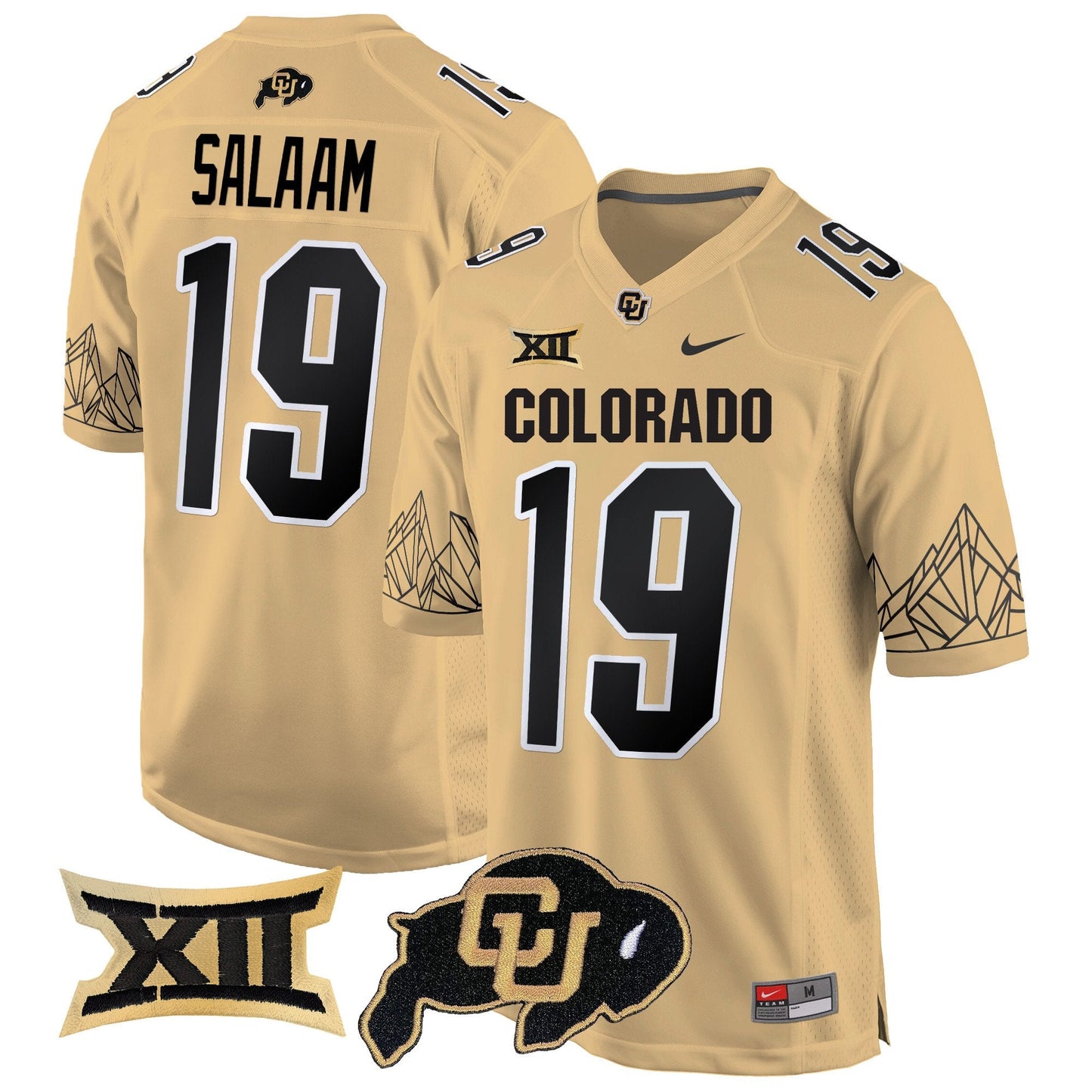 Colorado Buffaloes Big 12 XII Patch Game Jersey - All Stitched