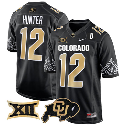 Colorado Buffaloes Big 12 XII Patch Game Jersey - All Stitched