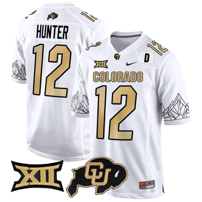 Colorado Buffaloes Big 12 XII Patch Game Jersey - All Stitched