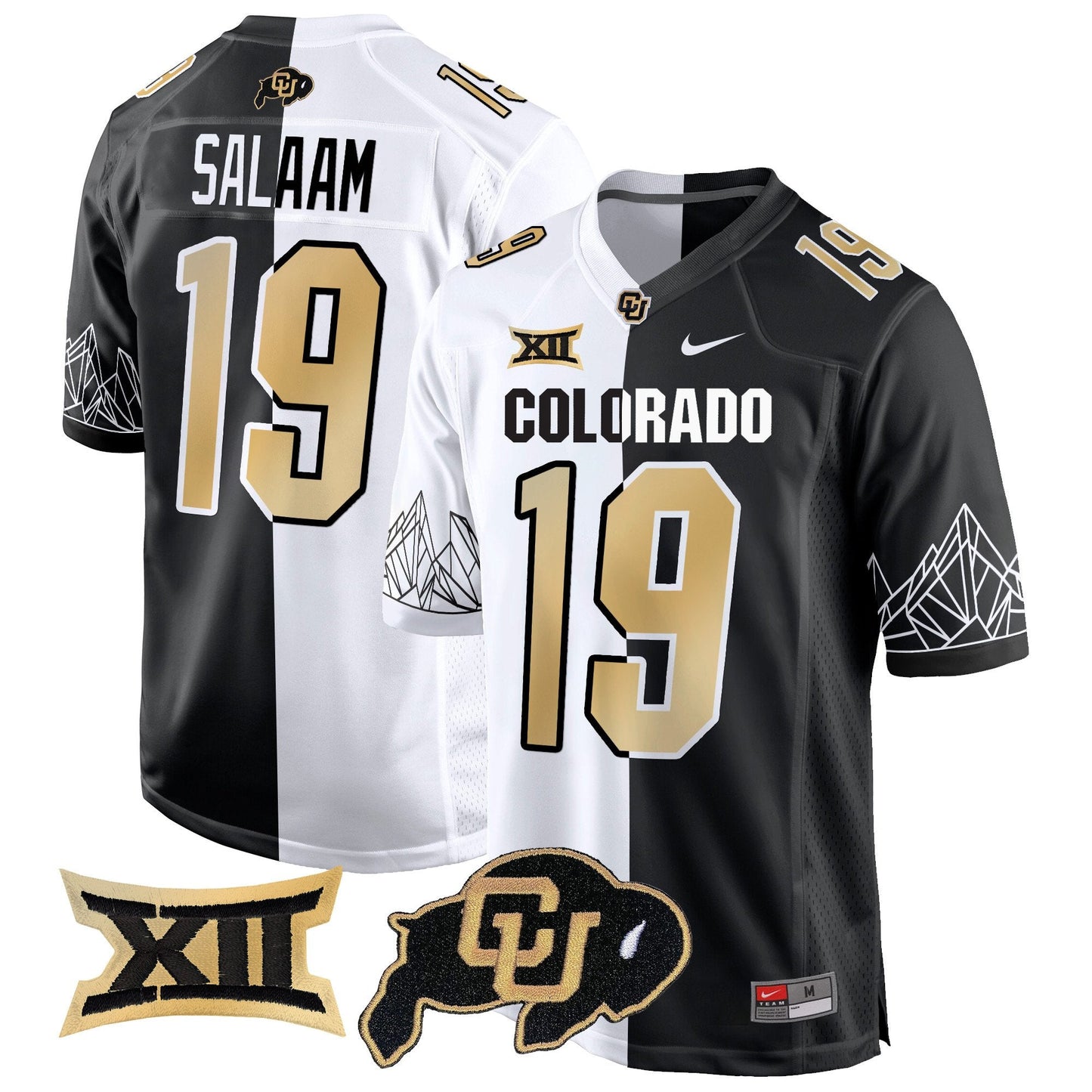 Colorado Buffaloes Big 12 XII Patch Game Jersey - All Stitched