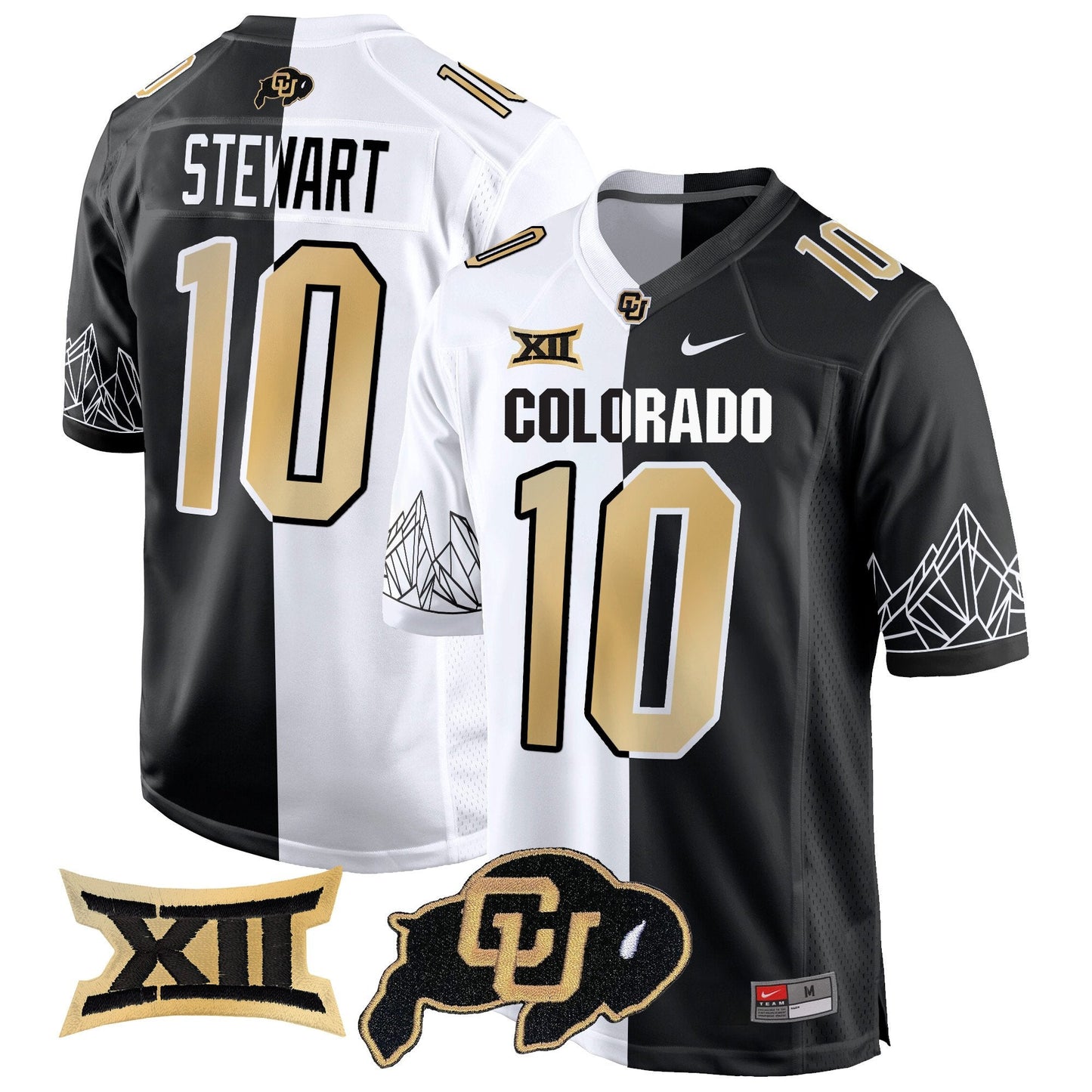 Colorado Buffaloes Big 12 XII Patch Game Jersey - All Stitched