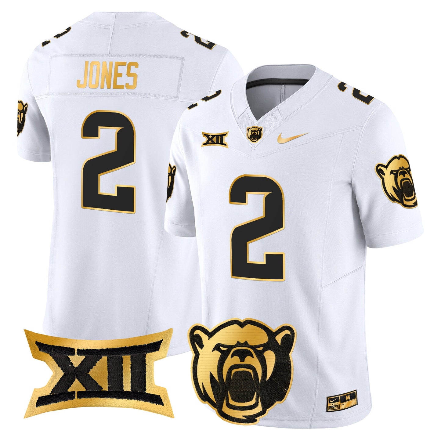 Baylor Bears 2024 Gold Vapor Limited Jersey - All stitched