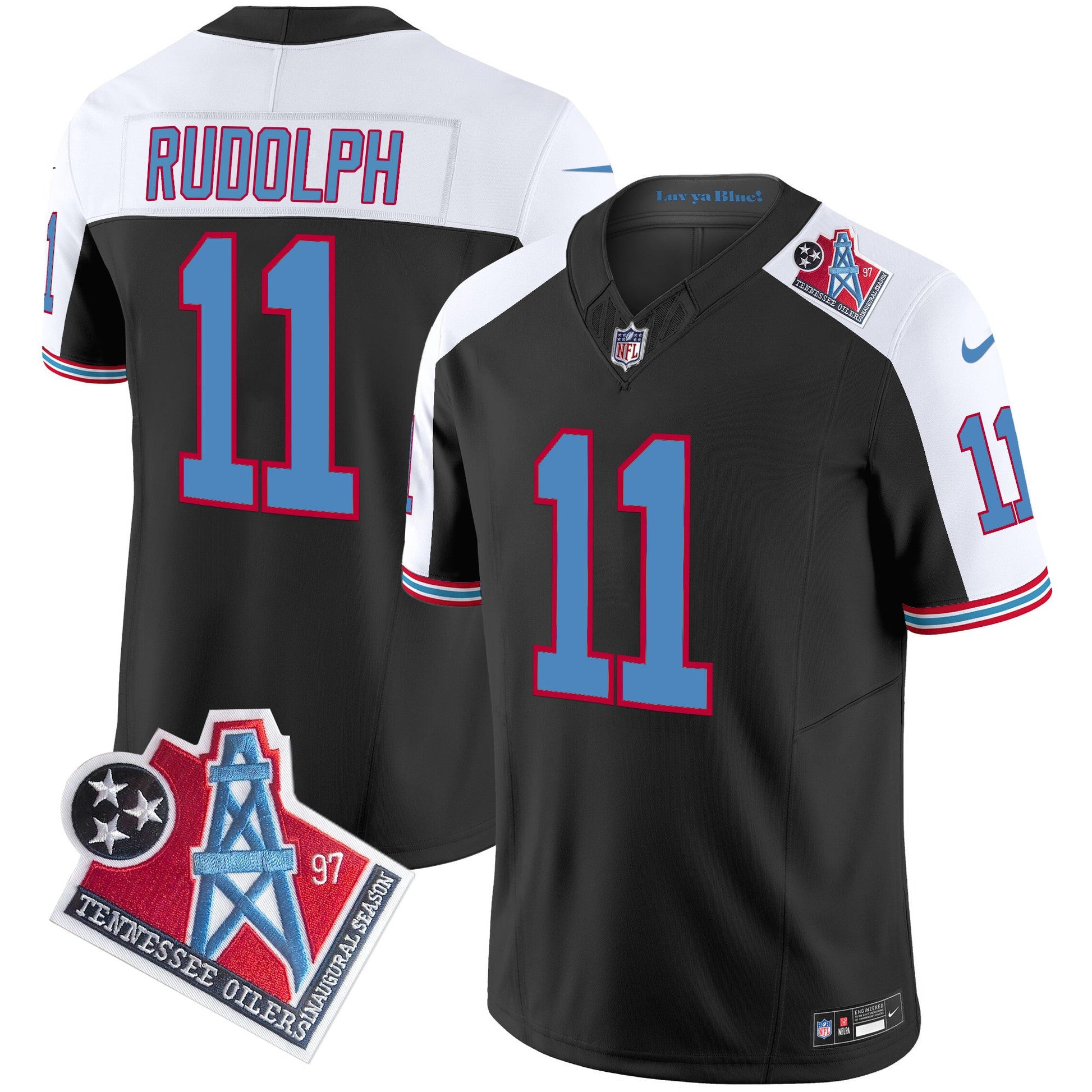 Men's Titans 1997 Throwback Vapor Limited Jersey - All Stitched