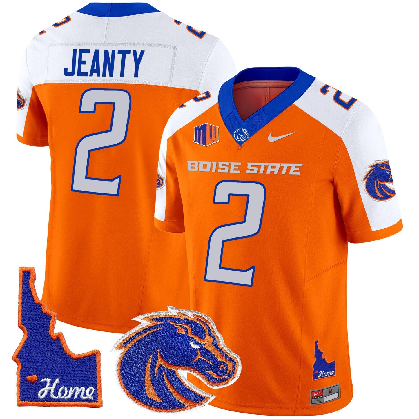 Boise State Broncos 2024 Home Patch Vapor Limited Jersey - All Stitched