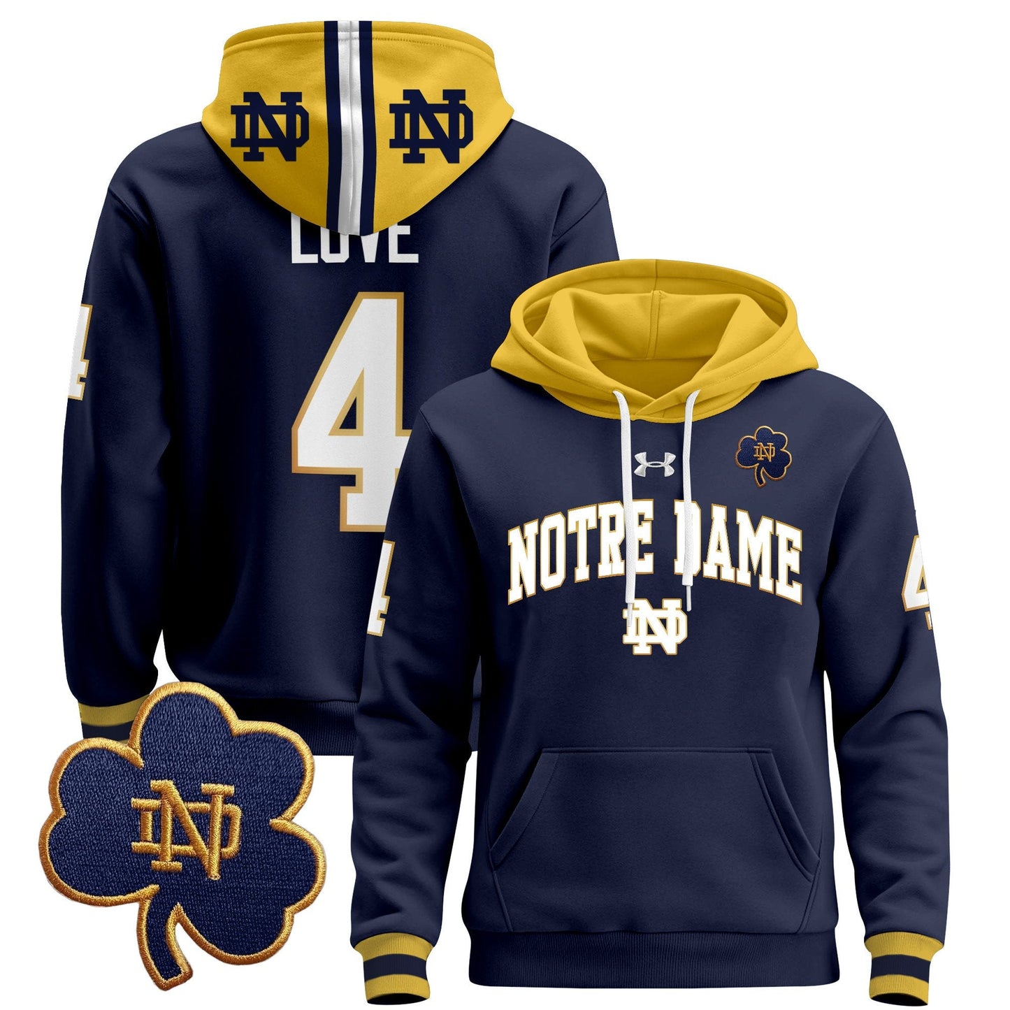 Notre Dame Fighting Irish 2024 Pullover Hoodie V2