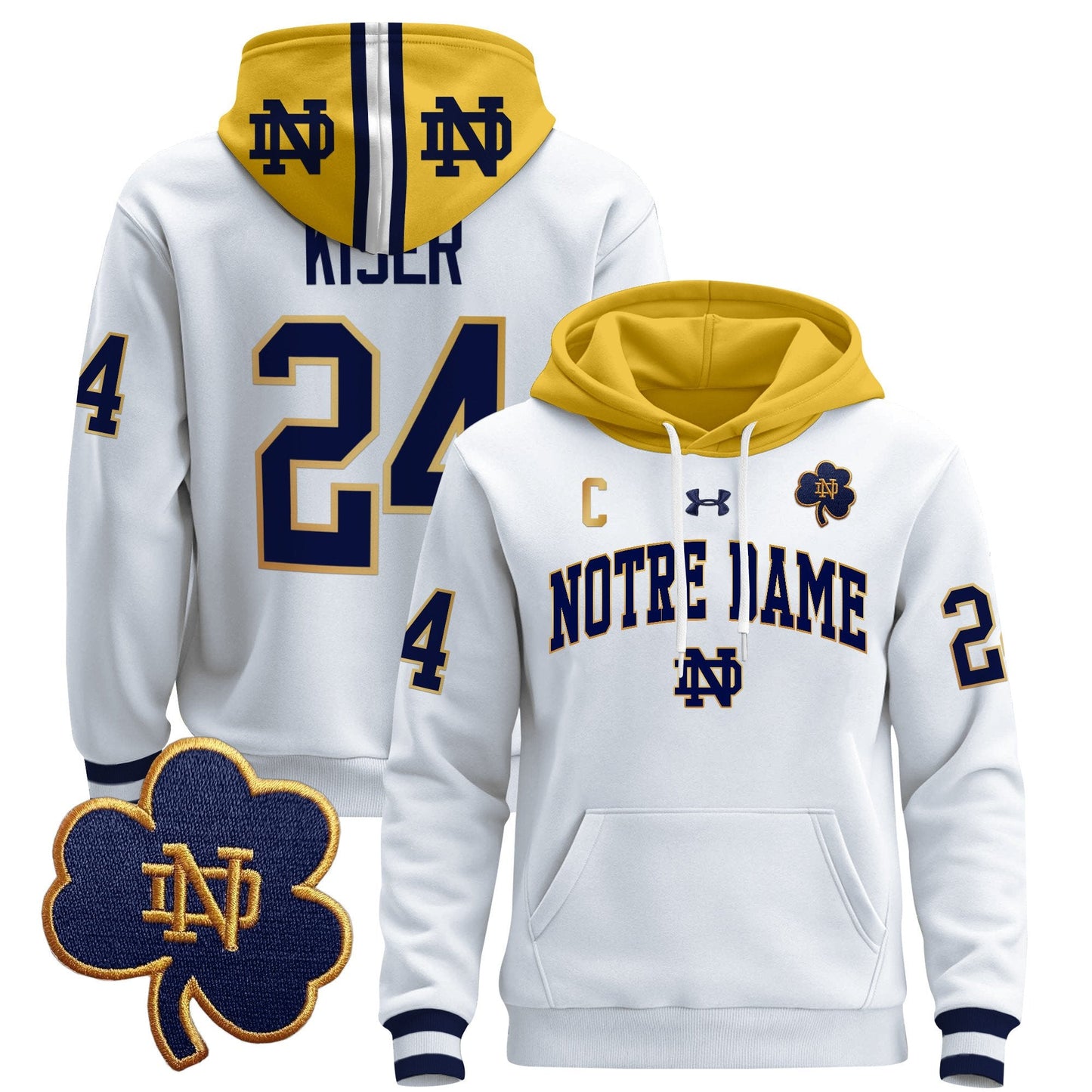 Notre Dame Fighting Irish 2024 Pullover Hoodie V2