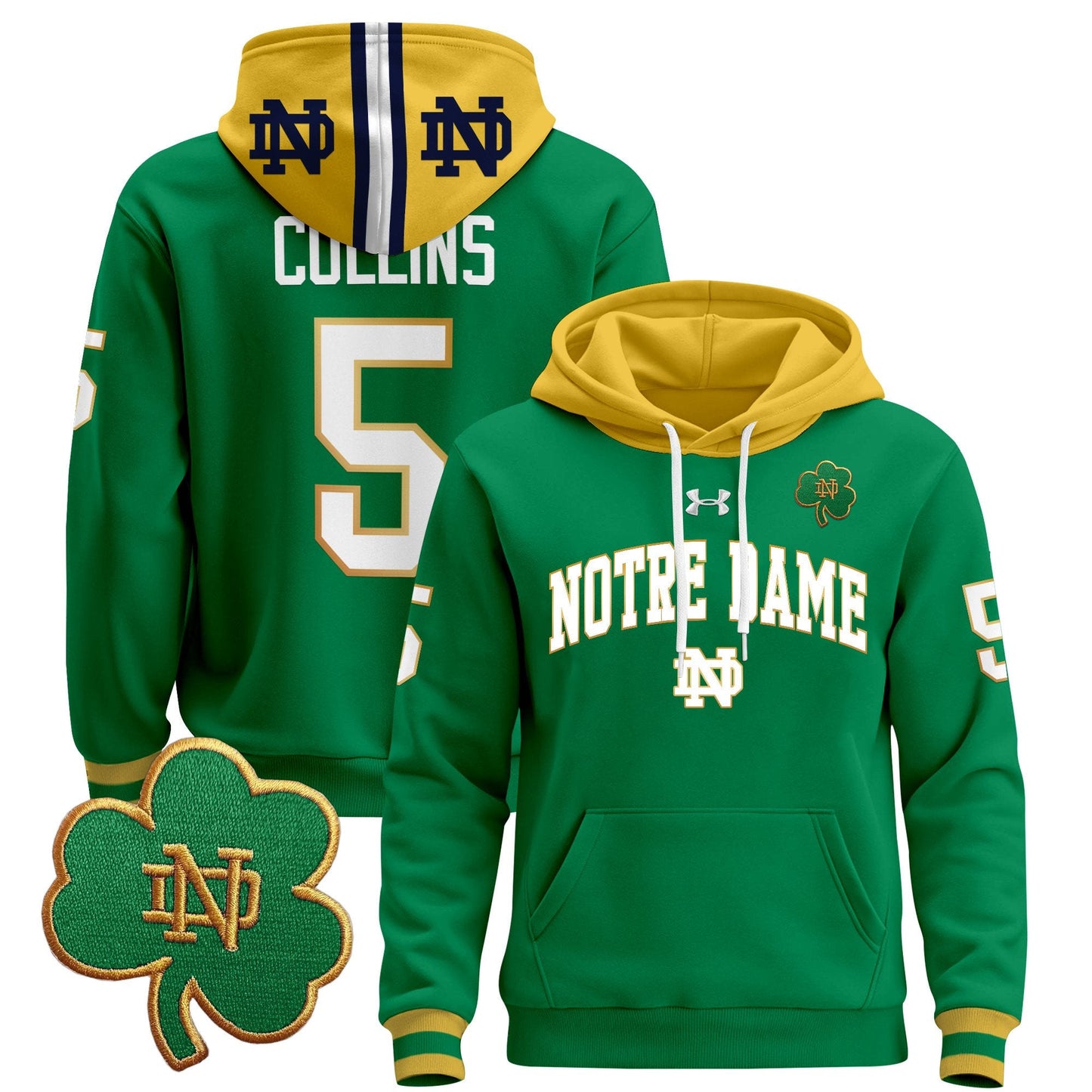 Notre Dame Fighting Irish 2024 Pullover Hoodie V2