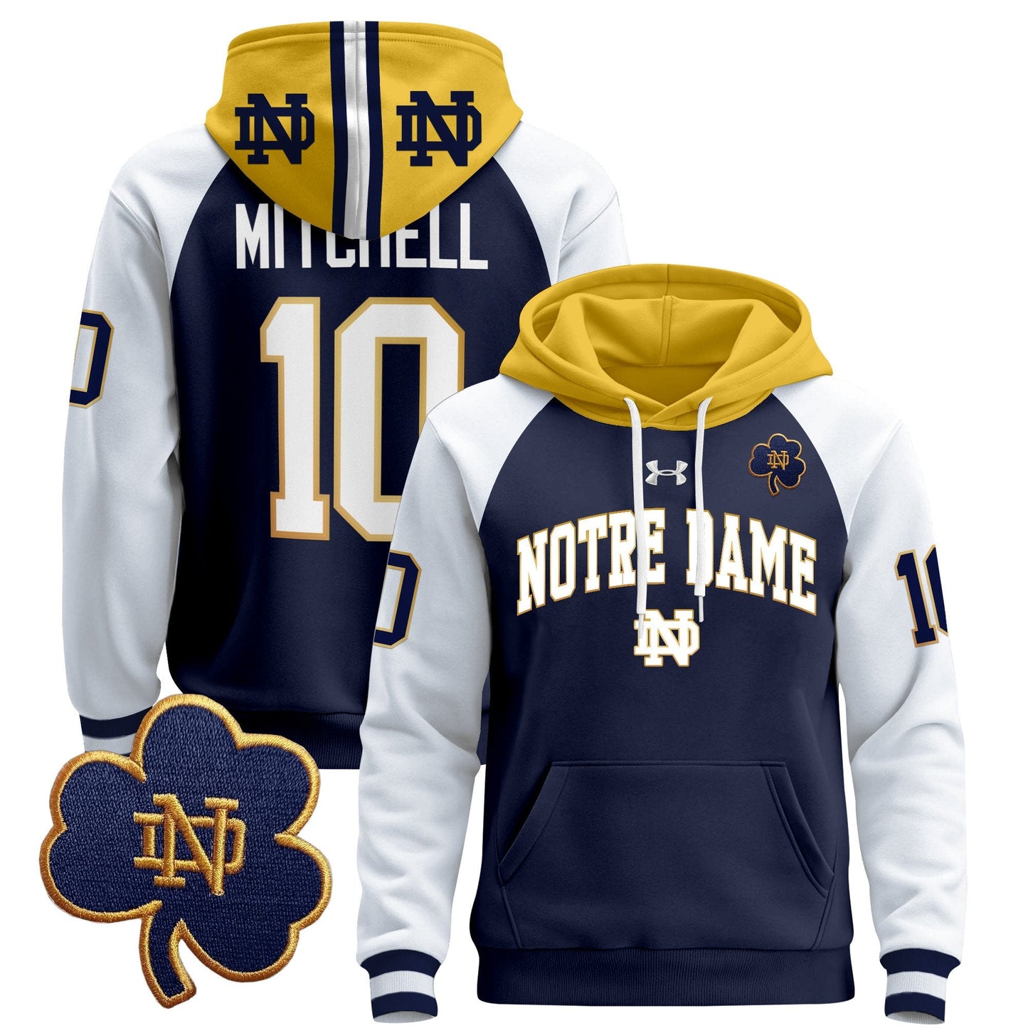 Notre Dame Fighting Irish 2024 Pullover Hoodie V2