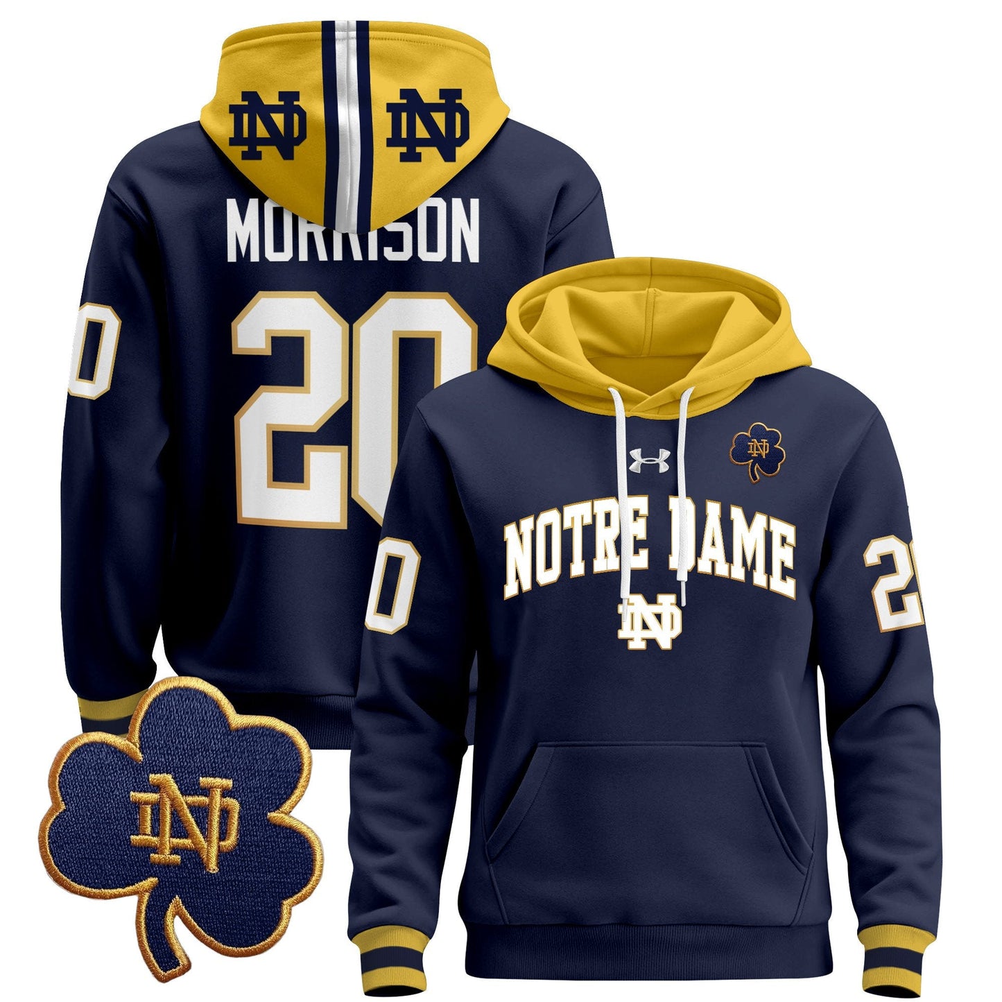 Notre Dame Fighting Irish 2024 Pullover Hoodie V2