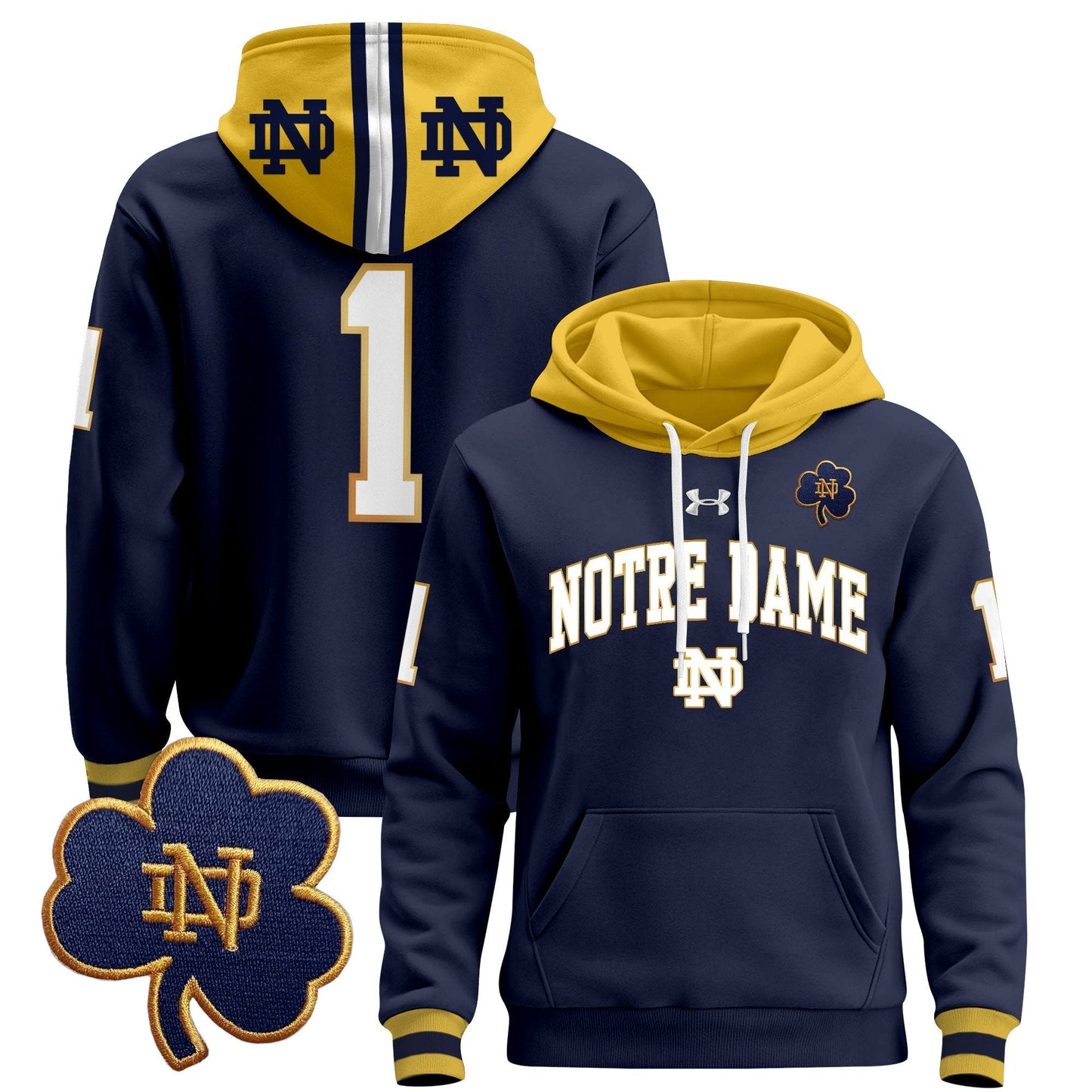 Notre Dame Fighting Irish 2024 Pullover Hoodie V2