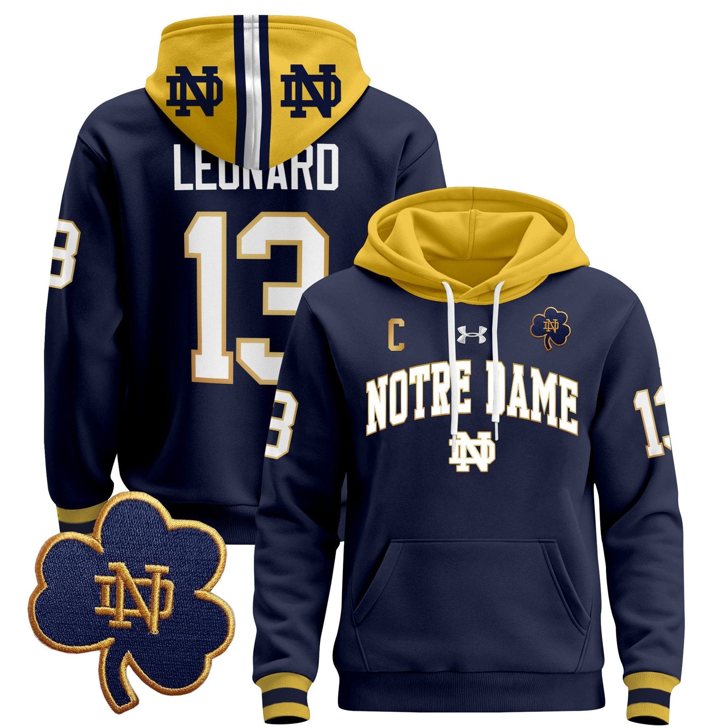 Notre Dame Fighting Irish 2024 Pullover Hoodie V2
