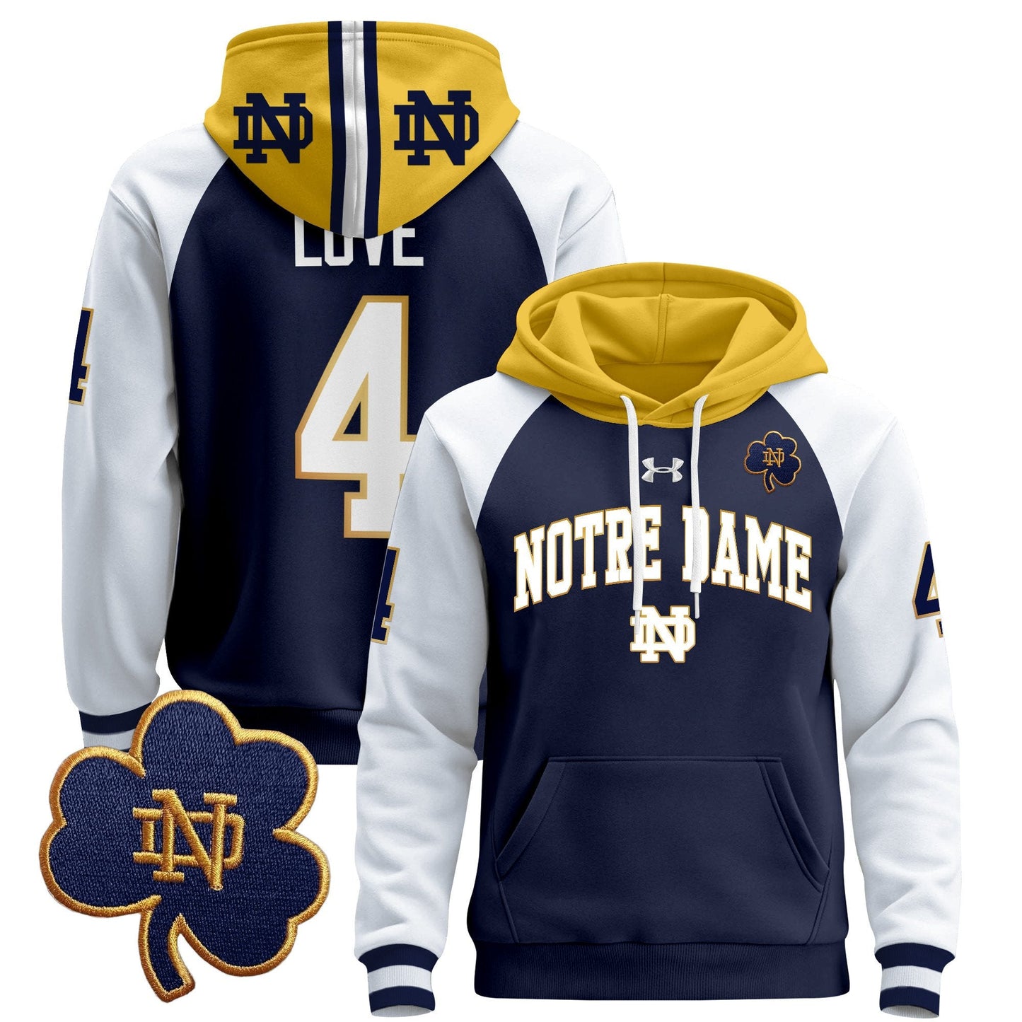 Notre Dame Fighting Irish 2024 Pullover Hoodie V2