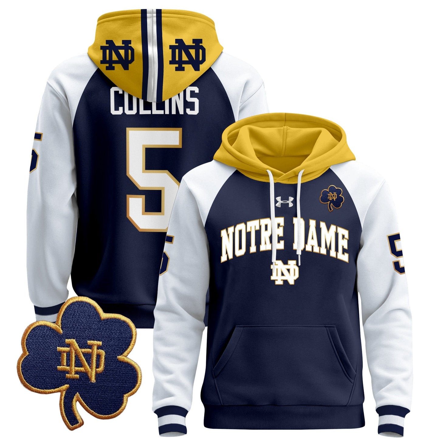 Notre Dame Fighting Irish 2024 Pullover Hoodie V2