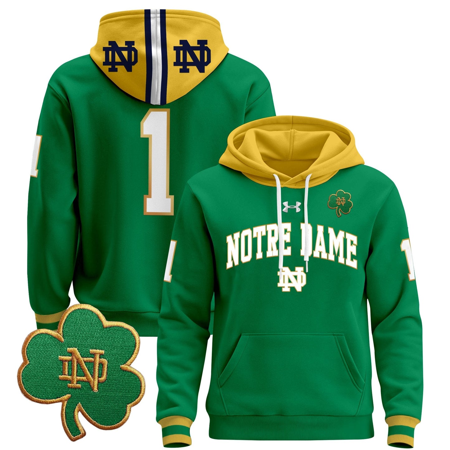 Notre Dame Fighting Irish 2024 Pullover Hoodie V2